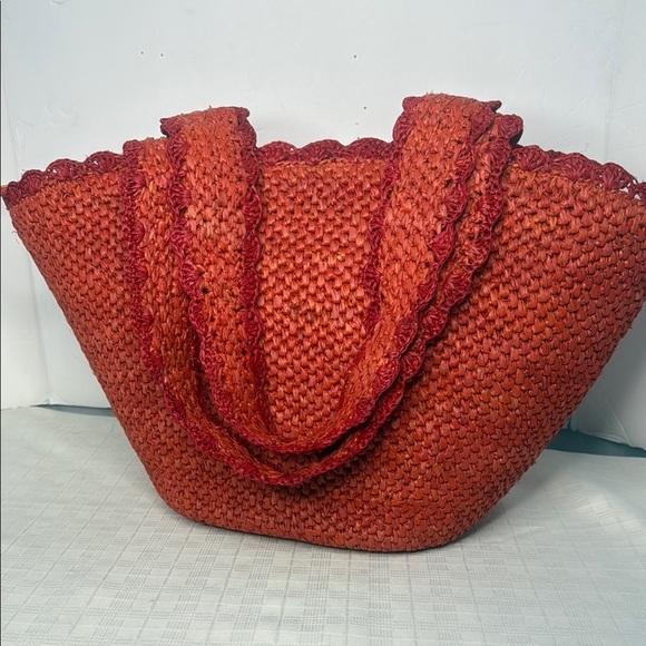 Kate spade raffia bow tote bag - Picture 7 of 13